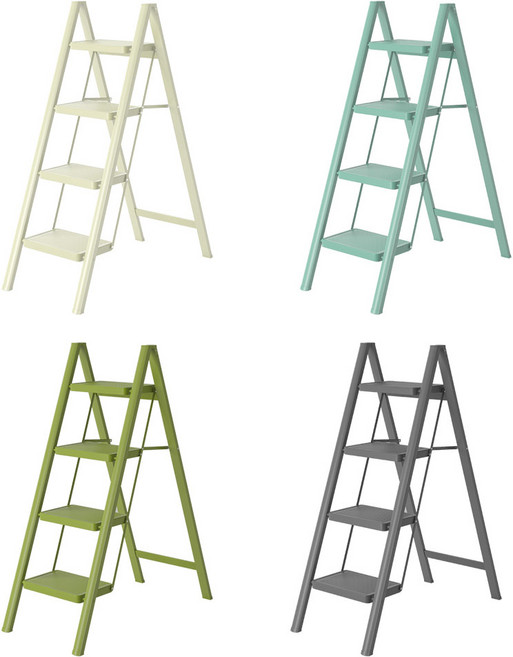 [리퍼] 가정용 접이식 사다리 A11 plus 4단 KLA-3976 세차 청소 인테리어 발판 스툴, 스타카키