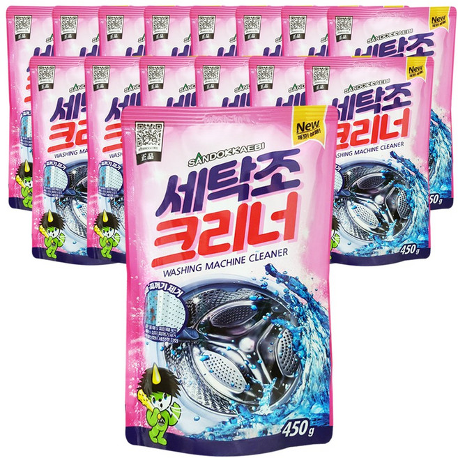 산도깨비 세탁조 크리너, 450g, 18개