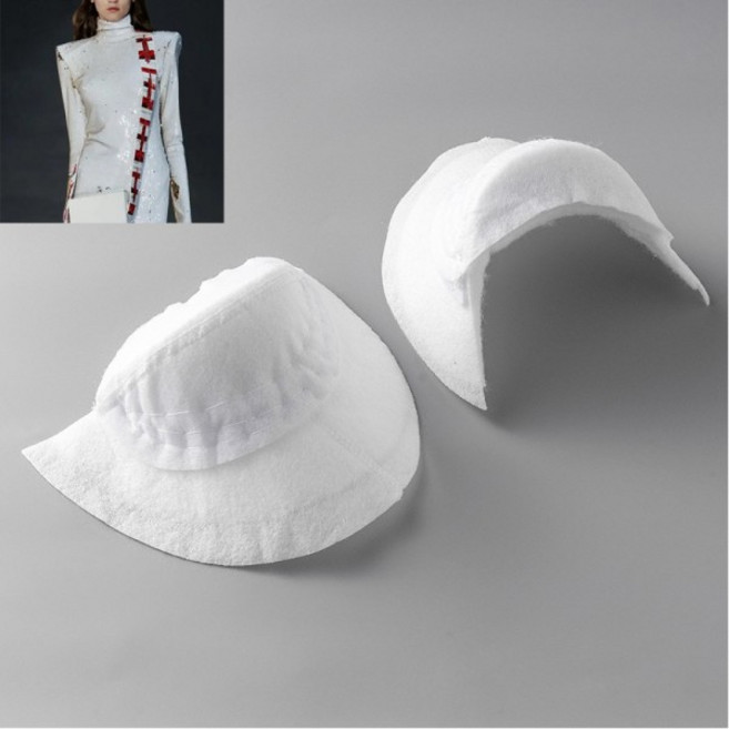 거북이 모양 면 어깨 패드 등 라이너 바느질 DIY 액세서리 30mm 두꺼운 가을 겨울 정장 코트, 02 10Pair, 01 thick 3cm