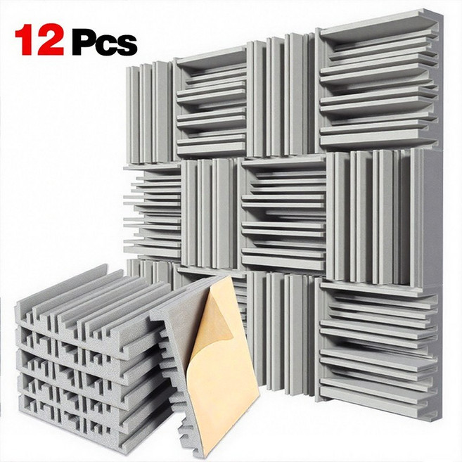 접착식 흡음재 현관문 셋트 50T 300*300 차음재 아파트 셀프인테 6장세트 12장세트, 12개, 그레이