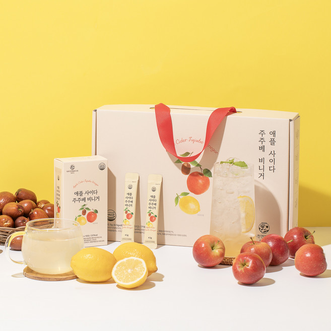 애사비 저당 애플사이다 비니거 스틱 대추 레몬 발효식초 간편섭취, 67.5g, 3개