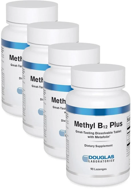 더글라스랩 비타민B12 메틸코발라민 활성엽산 로젠지 Douglas Laboratories Methyl B12 Plus, 90정, 4개 - 쿠팡