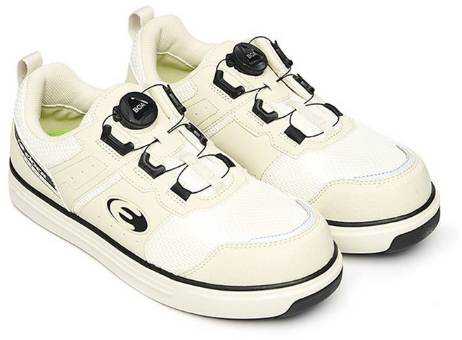 고릴라몰) 아이더 SMART-401 오프화이트 블랙 안전화 작업화 미끄럼방지 [양말 증정]