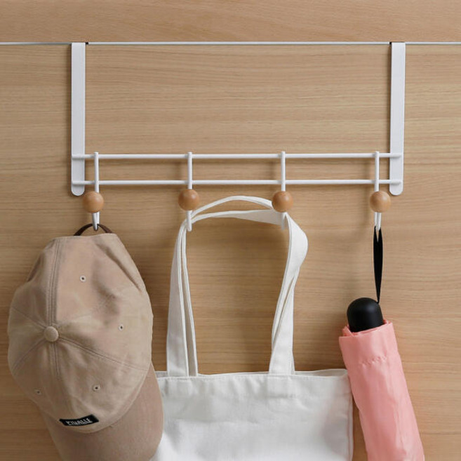 고정4구 도어후크, 1개, 화이트