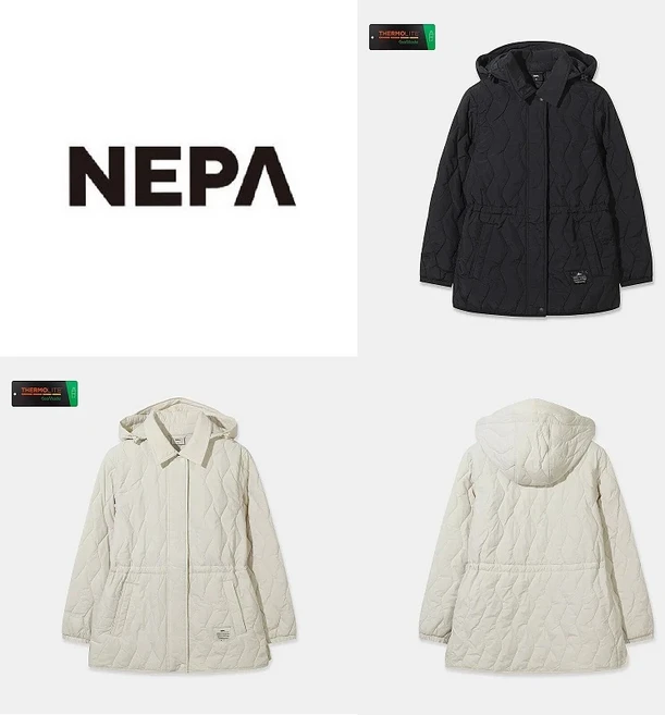 네파(여성)NC일산 26SS 간절기 보온성을 높여줄 써모퍼프(THERMO-PUFF) 패딩 미드기장 점퍼#데일리아이템#허리스트링#후드탈부착 7M20961