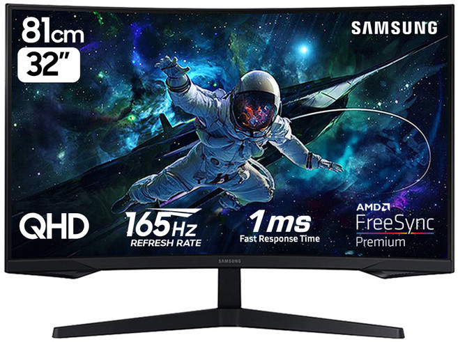 삼성전자 QHD 오디세이 G5 게이밍 모니터, 80cm, C32G54T