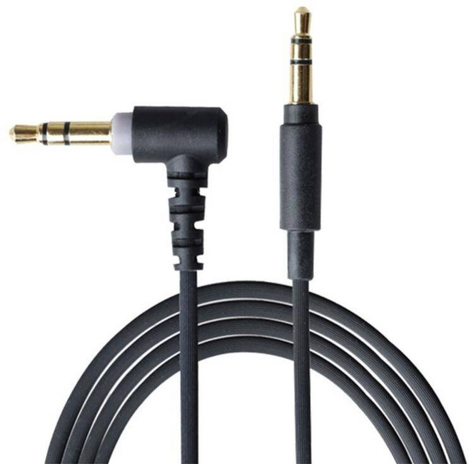 소니 WH-1000XM5 WH-1000XM4 WH-1000XM3 WH-1000XM2 MDR-1000X 헤드폰 교체용 Aux 오디오 케이블 익스텐션 코드 3.5mm, gray black, 1개