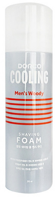 도루코 쿨링 쉐이빙폼 맨즈우디, 210ml, 3개