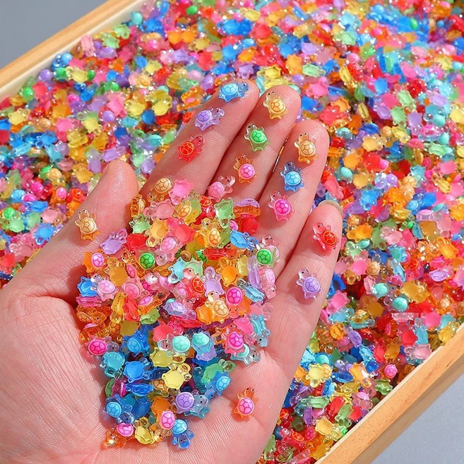 초미니 행운 거북이 참 펜던트, 100개