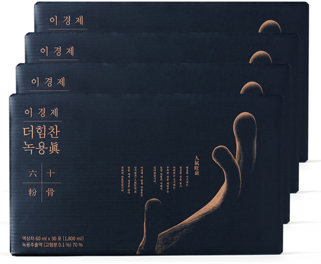 이경제 더힘찬 녹용진, 4박스, 1.8L