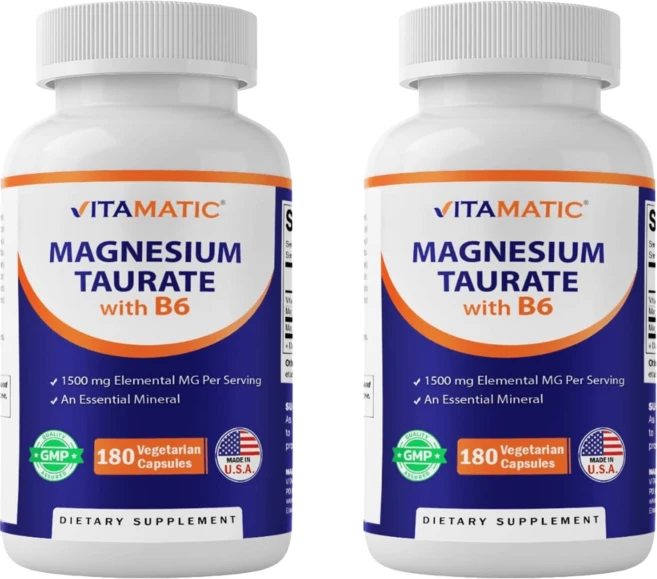 비타매틱 마그네슘 타우린염 타우레이트 180캡슐 2개, 180정 - 쿠팡