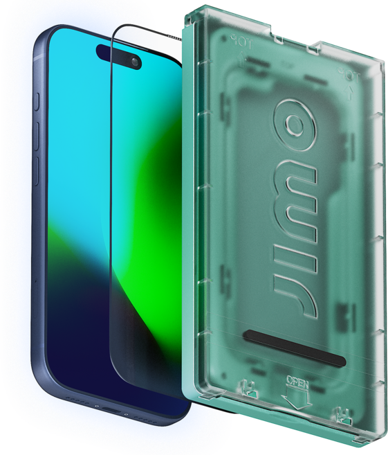 지모 아이폰 3D 커브드 이지 나노핏 프로 블루라이트 차단 강화유리 액정 보호필름, 1개