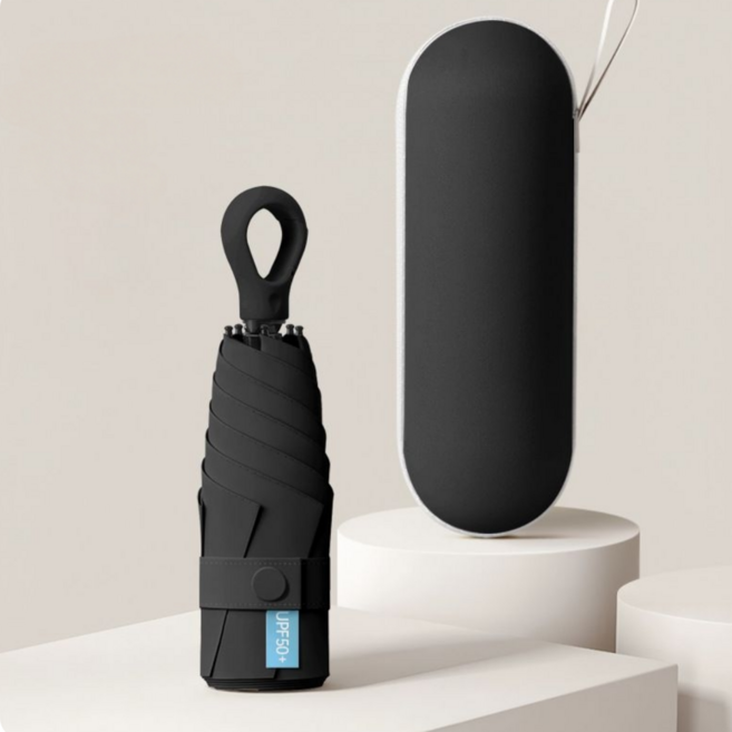 슬링업 마카롱 미니 휴대용 양우산 암막 UV차단 링고리 가벼운 5단 양산