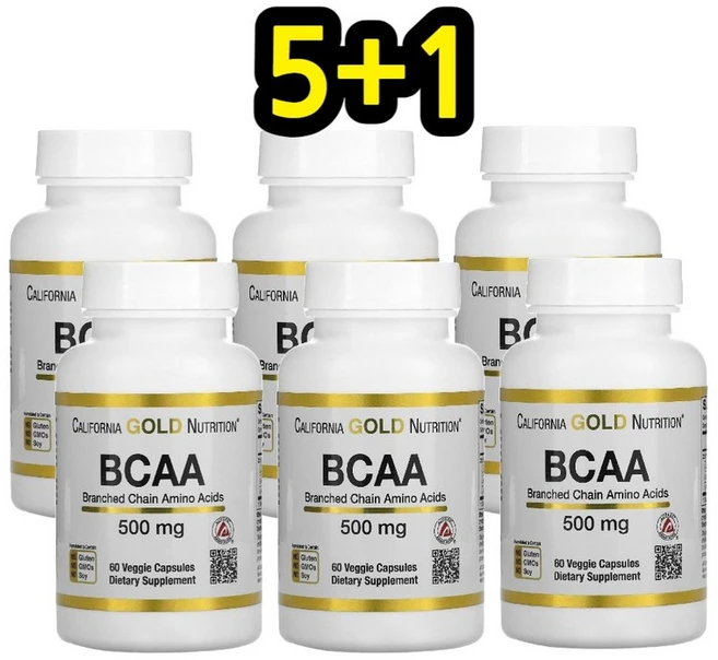 캘리포니아골드 뉴트리션 CGN BCAA 류신 단백질 타블렛 루신 60정 6set, 6개 - 쿠팡