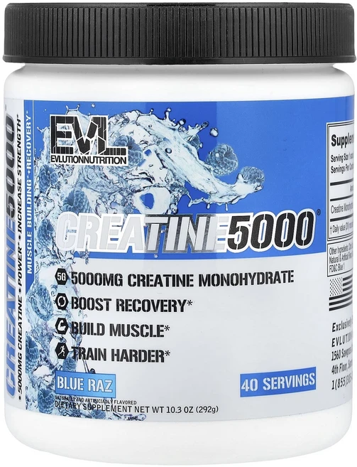 매우편하고 EVLution Nutrition Creatine 5000® 블루라즈 292g(10.3oz) 끝내주게잘나가는상품, EVLutionNutritionCreatine5000블, 292g, 1 - 쿠팡