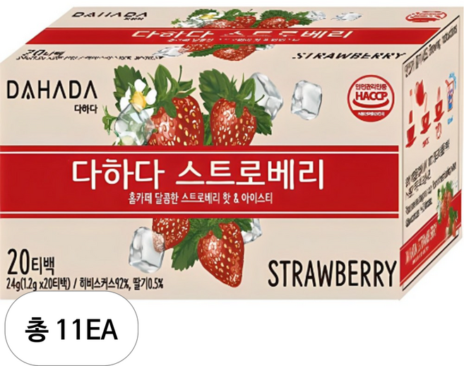 다하다 스트로베리, 1.2g, 20개입, 11개