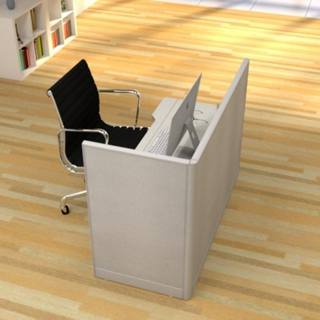 ㄱ자 구도 사무실 사무용 파티션 세트 책상 1600*600/700/800 전용, PN721