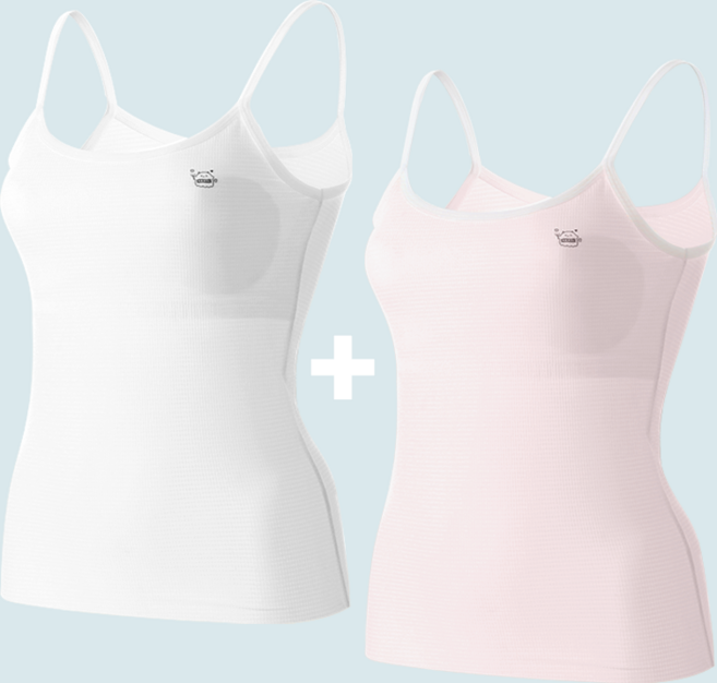 NUNUHANA 주니어 성장기 끈나시 1단계 여아 브라 런닝 2종세트 Z91