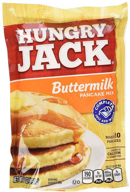 Hungry Jack 버터밀크 팬케이크 믹스 198.4g(7온스) 158351, Hungry Jack 버터밀크 팬케이크 믹스 198.4, 198g, 1개