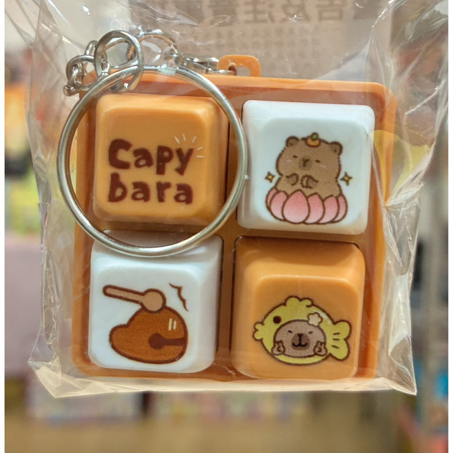 王世堅 迷因 卡皮巴拉 可愛 有聲音 發光解壓按鍵, 1個