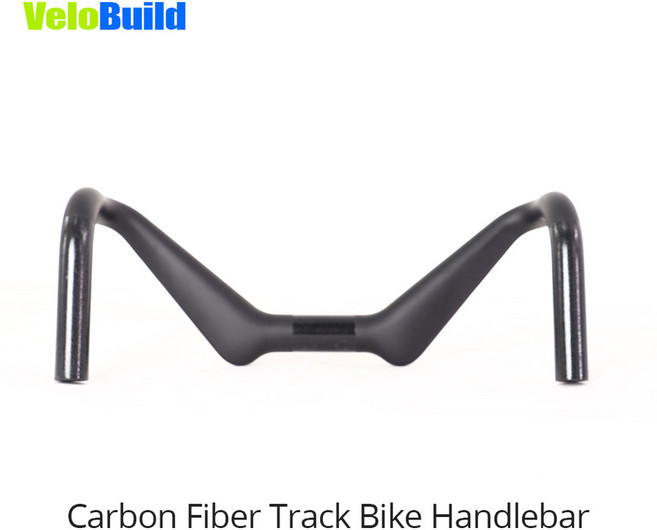 핸들바트위스트 VeloBuild 탄소 섬유 트랙 자전거 핸들바 로드, 340mm Glossy, 1개