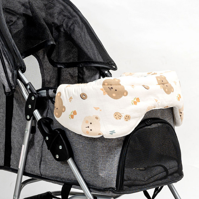 반려생각 강아지 유모차 범퍼가드, 화이트, 1개