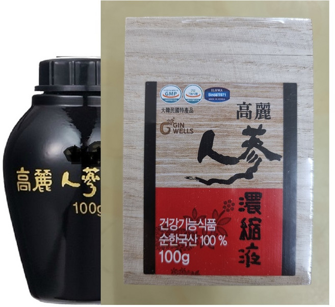 진웰스 일화 고려 인삼농축액 100% 인삼차 기억력 부모님 지인 선물, 1개, 100g