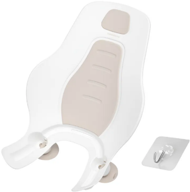 해피달링 신생아 세이프 아기비데 유아목욕의자, 4단계 각도조절기능 (베이지), 1개