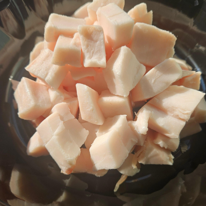 도.소매!! 작업 최저가! 돼지고기지방/ A지방/ 돼지비계/라드유/짜장지방/ [원산지:국내산] 500g 깍둑썰기, 1개