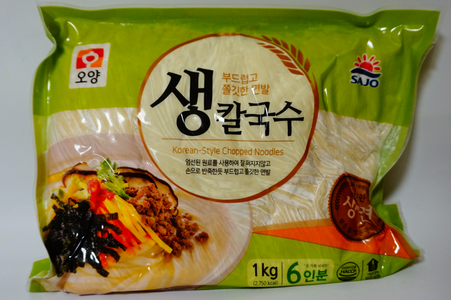 사조오양 생칼국수 1kg 면요리 간편식 간단식사 바지락, 1개