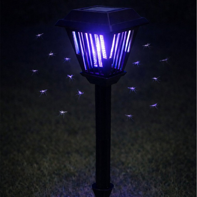 야외 LED 태양광 충전식 모기 해충 퇴치기 잔디 조명등 정원등 DH77, 상세페이지 참조