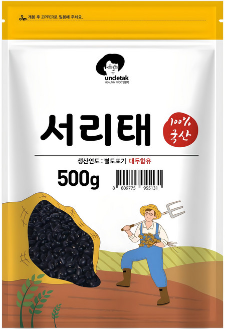 엉클탁 국산 서리태, 500g, 1개