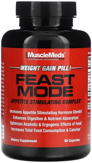 MuscleMeds Feast Mode 식욕 자극 복합체 캡슐 90정, 1개 - 쿠팡