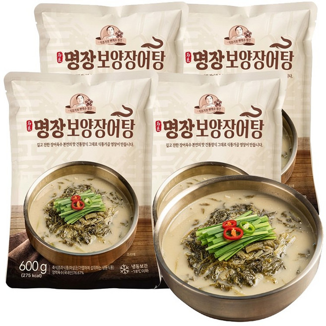 이가네식품 이재수명장 명인의 프리미엄 명장보양장어탕 600g, 4개