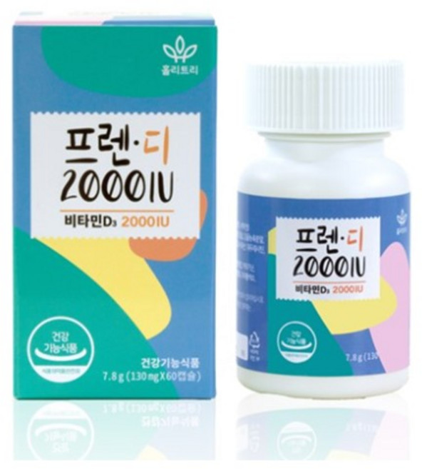 프렌디 2000IU 플러스 60캡슐, 1박스, 60정