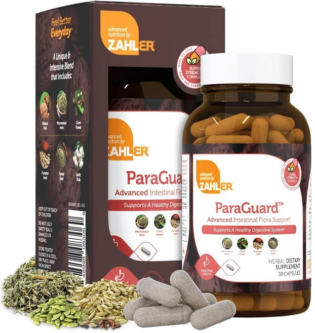 Zahler ParaGuard 장 건강 보조제 쑥 마늘 정향 천연 성분 코셔 인증 리퀴드 드롭 4oz (원산지 미국), 30개 (1팩) - 쿠팡