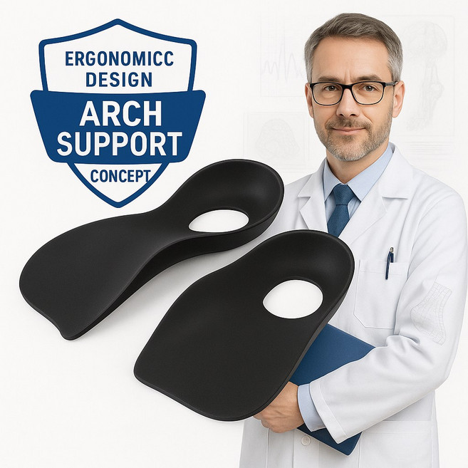 [정품] 티타비 바른자세 아치 깔창 기능성 인솔, 블랙, 1세트