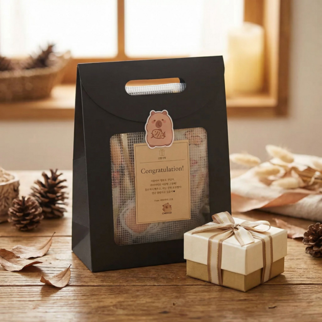 [15종] 선물생활 카피바라 올인원 문구 세트 선물, 열공(기본7종+추가7종)+파우치, 1개