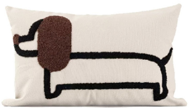 스타일노븀 강아지 자수 쇼파 쿠션 커버
