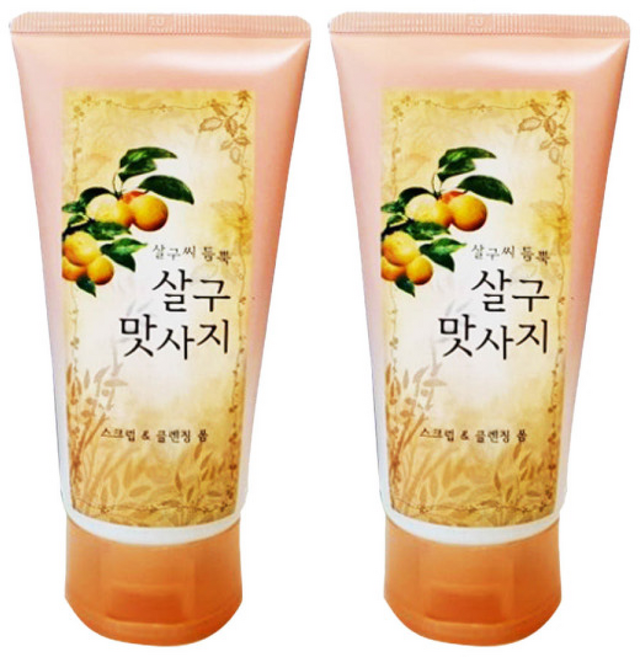 드봉 살구씨 듬뿍 살구맛사지 스크럽 클렌징폼 17시마감/빠른발송/무료배송, 2개, 120g