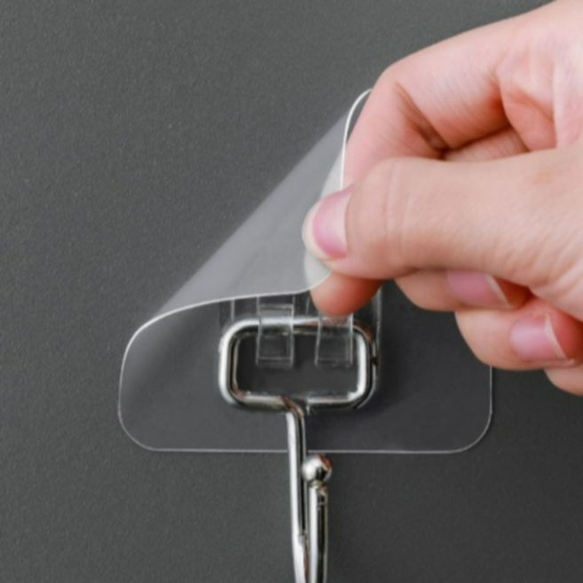 벨루빈 무타공 초강력 벽걸이 후크 걸이 접착식 다용도 고리, 20개, 투명