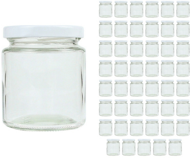 공병상회 DW공통200 유리병 + 63파이/러그캡 화이트 180ml, 48개