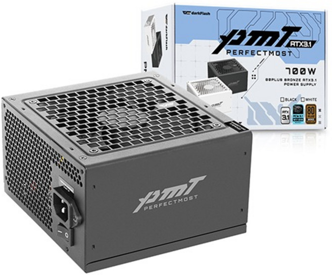 다크플래쉬 퍼펙트모스트 80PLUS브론즈 ATX3.1 파워, 블랙, 700W