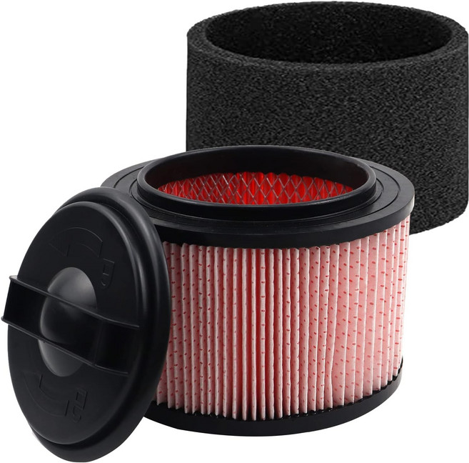 올레오 미세먼지 카트리지 필터는 Vacmaster VF408 VF410P 습식건식 진공 비스트 VFB511B 0201 및 클레바 인더스트리얼 VF408B와 호환됩니다진공 필터 1팩, VF408-White & VFHF