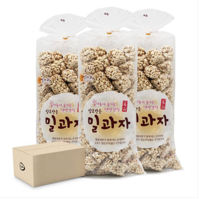 추억의 옛날 과자 밀과자 밀강정 160gx10봉 1박스 어린이 사무실 노래방 행사 간식 안주, 1.6kg