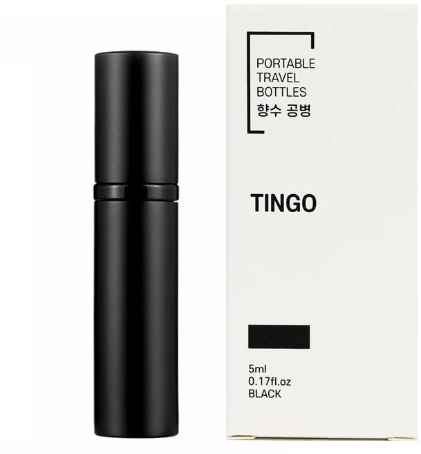 팅고 펌핑충전 향수공병 5ml, 블랙, 1개 - 쿠팡