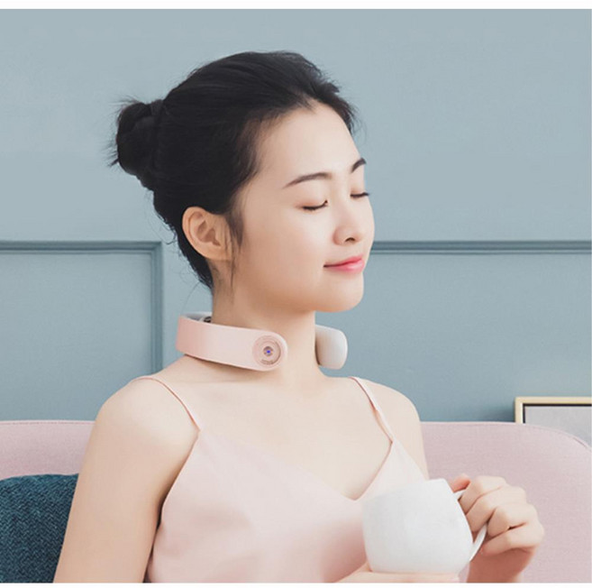 저주파 무선 경추 뒷목 온열 안마기패드 운전기사 안마용품 어머니, D16B저주파 목안마기 블루