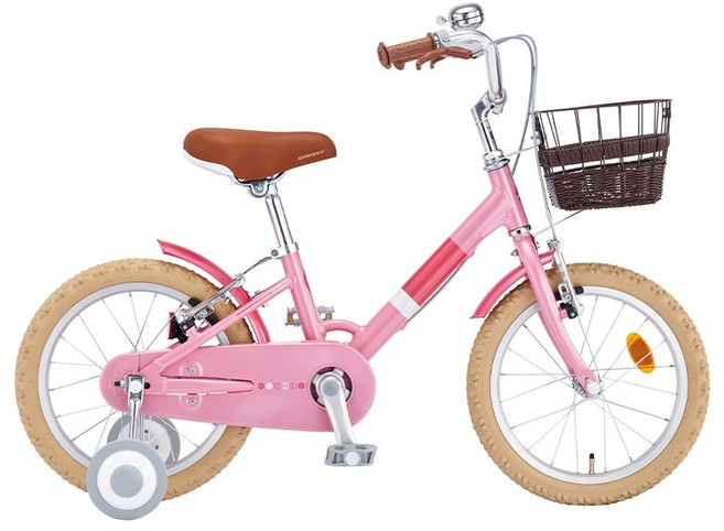 스마트 헤이즐 알루미늄 아동용 자전거, 16인치 핑크 미조립, 2.헬멧+보호대(핑크)