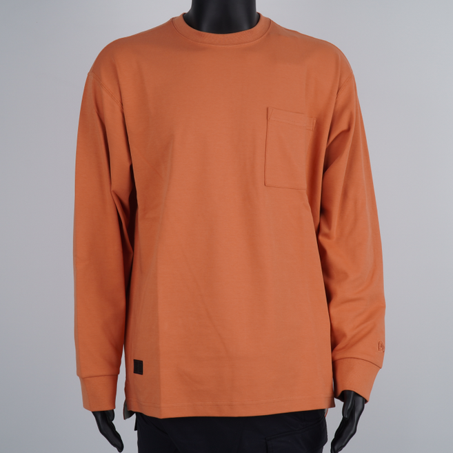 [국내정식매장] 뉴에라 티셔츠 [블랙라벨] 오버핏 포켓 롱 슬리브 시에라 맨투맨