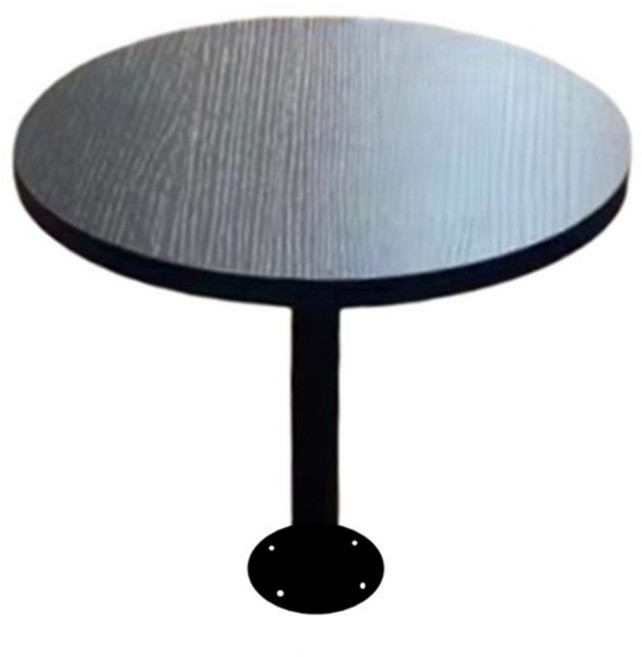 벽부착 탁자 티테이블 인테리어 벽고정 원형 카페 선반, 공식 표준, 원통형 검은색 원형40cm 높이30cm